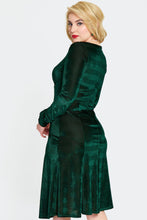 Load image into Gallery viewer, VOODOO VIXEN - PATTERNED VELVET DRESS
