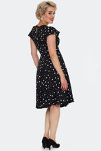 Load image into Gallery viewer, VOODOO VIXEN - DOTTED FLUTTER SLEEVE DRESS

