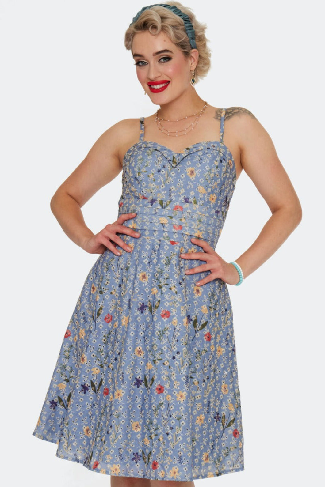 VOODOO VIXEN - FLOWER PRINT DRESS