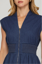 Load image into Gallery viewer, STYLE USA - DENIM MIDI DRESS
