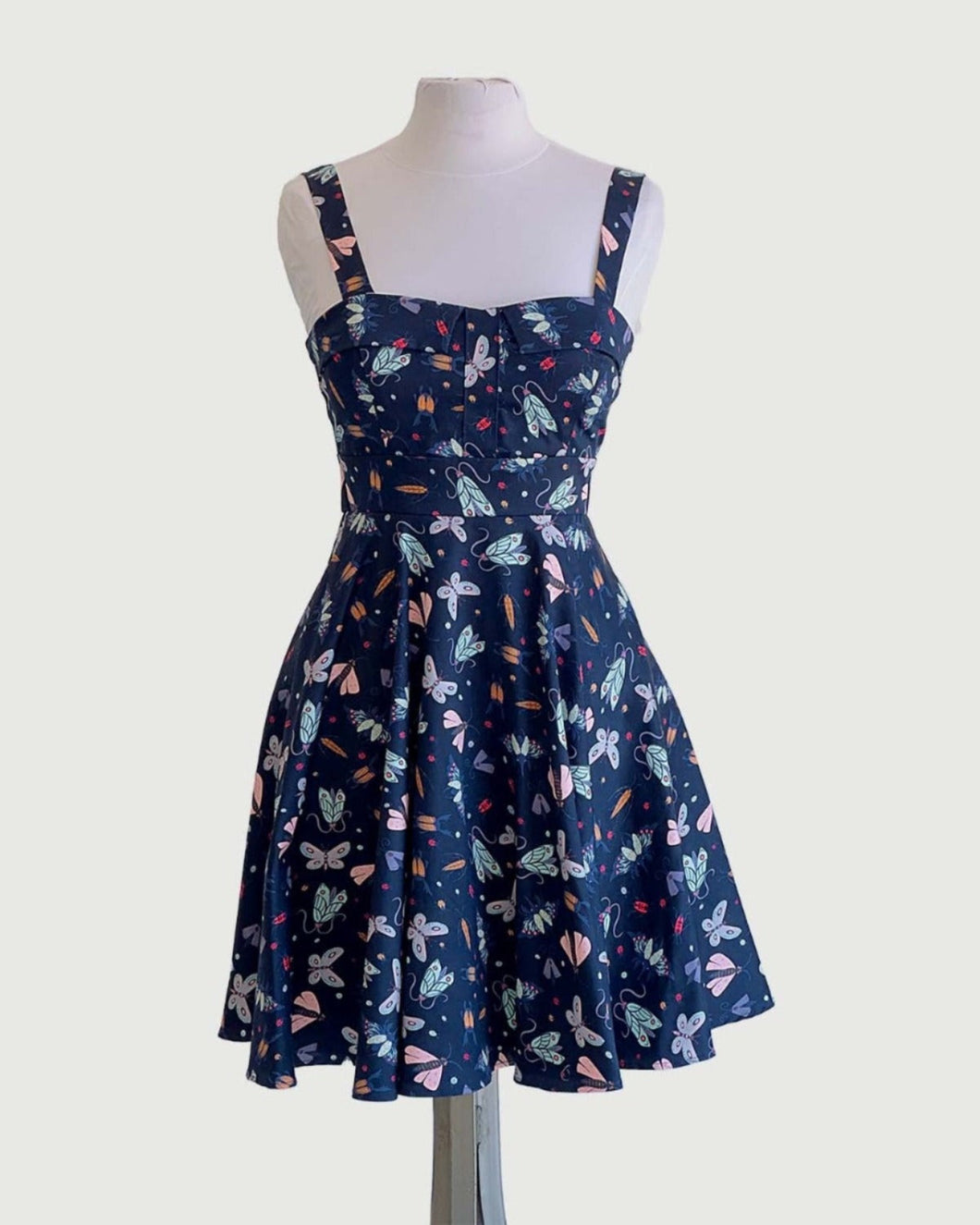 EVA ROSE- NAVY BUTTERFLY DRESS