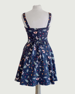 EVA ROSE- NAVY BUTTERFLY DRESS