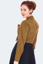 Load image into Gallery viewer, VOODOO VIXEN- HOUNDSTOOTH BLOUSE

