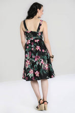 Load image into Gallery viewer, HELL BUNNY- BLACK HAWAIIAN DRESS
