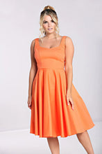 Load image into Gallery viewer, HELL BUNNY - TANGERINE HEIDI DRESS
