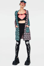 Load image into Gallery viewer, JAWBREAKER - PASTEL LONG LEOPARD CARDIGAN
