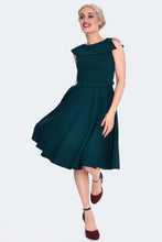 Load image into Gallery viewer, VOODOO VIXEN - WIDE COLLAR SWING DRESS
