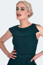 Load image into Gallery viewer, VOODOO VIXEN - WIDE COLLAR SWING DRESS
