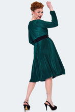 Load image into Gallery viewer, VOODOO VIXEN - GREEN PLEATED DRESS
