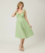 Load image into Gallery viewer, UNIQUE VINTAGE - GINGHAM DRESS
