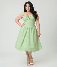 Load image into Gallery viewer, UNIQUE VINTAGE - GINGHAM DRESS
