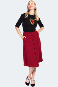 VOODOO VIXEN - SACRED HEART KNIT TOP