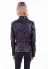 Load image into Gallery viewer, SCULLY- LAMB LEATHER SNAP COLLAR JACKET
