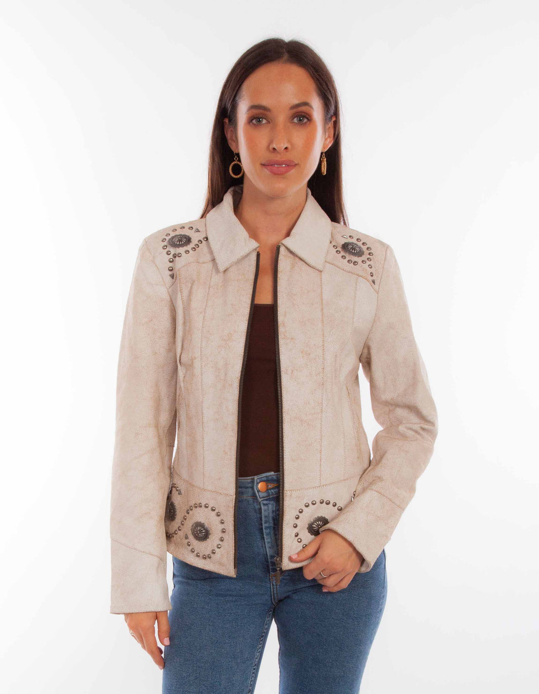 SCULLY- CONCHO LEATHER JACKET