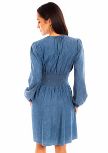 SCULLY- DENIM CINCHED WAIST DRESS