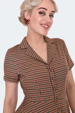 Load image into Gallery viewer, VOODOO VIXEN - BUTTON UP PLAID DRESS

