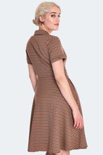 Load image into Gallery viewer, VOODOO VIXEN - BUTTON UP PLAID DRESS
