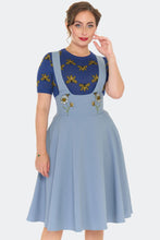 Load image into Gallery viewer, VOODOO VIXEN - EMBROIDERED SUSPENDER SKIRT
