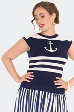Load image into Gallery viewer, VOODOO VIXEN - ANCHOR SWEATER TOP
