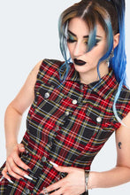 Load image into Gallery viewer, JAWBREAKER - PLAID SHIRTDRESS W/CHAINS
