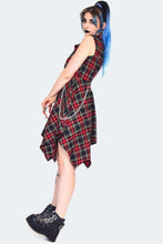 Load image into Gallery viewer, JAWBREAKER - PLAID SHIRTDRESS W/CHAINS
