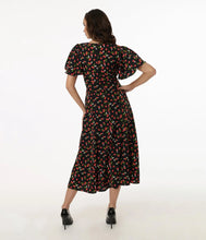 Load image into Gallery viewer, UNIQUE VINTAGE - STRAWBERRY PRINT MIDI
