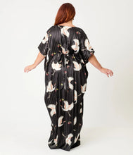 Load image into Gallery viewer, UNIQUE VINTAGE - CRANE PRINT CAFTAN
