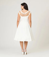 Load image into Gallery viewer, UNIQUE VINTAGE - IVORY DIAMOND CABLE DRESS
