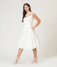 Load image into Gallery viewer, UNIQUE VINTAGE - IVORY DIAMOND CABLE DRESS
