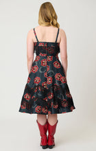 Load image into Gallery viewer, UNIQUE VINTAGE - WESTERN ROSE PRINT DRESS
