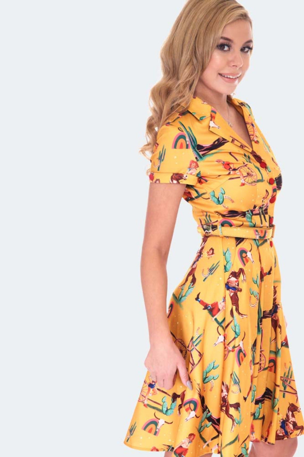 FINAL SALE VOODOO VIXEN- RETRO COWGIRL DRESS