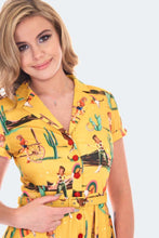Load image into Gallery viewer, FINAL SALE VOODOO VIXEN- RETRO COWGIRL DRESS
