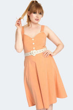 Load image into Gallery viewer, VOODOO VIXEN- PEACH SWEETHEART DRESS

