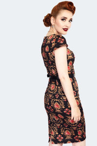 VOODOO VIXEN- QUEEN OF HEARTS FITTED DRESS
