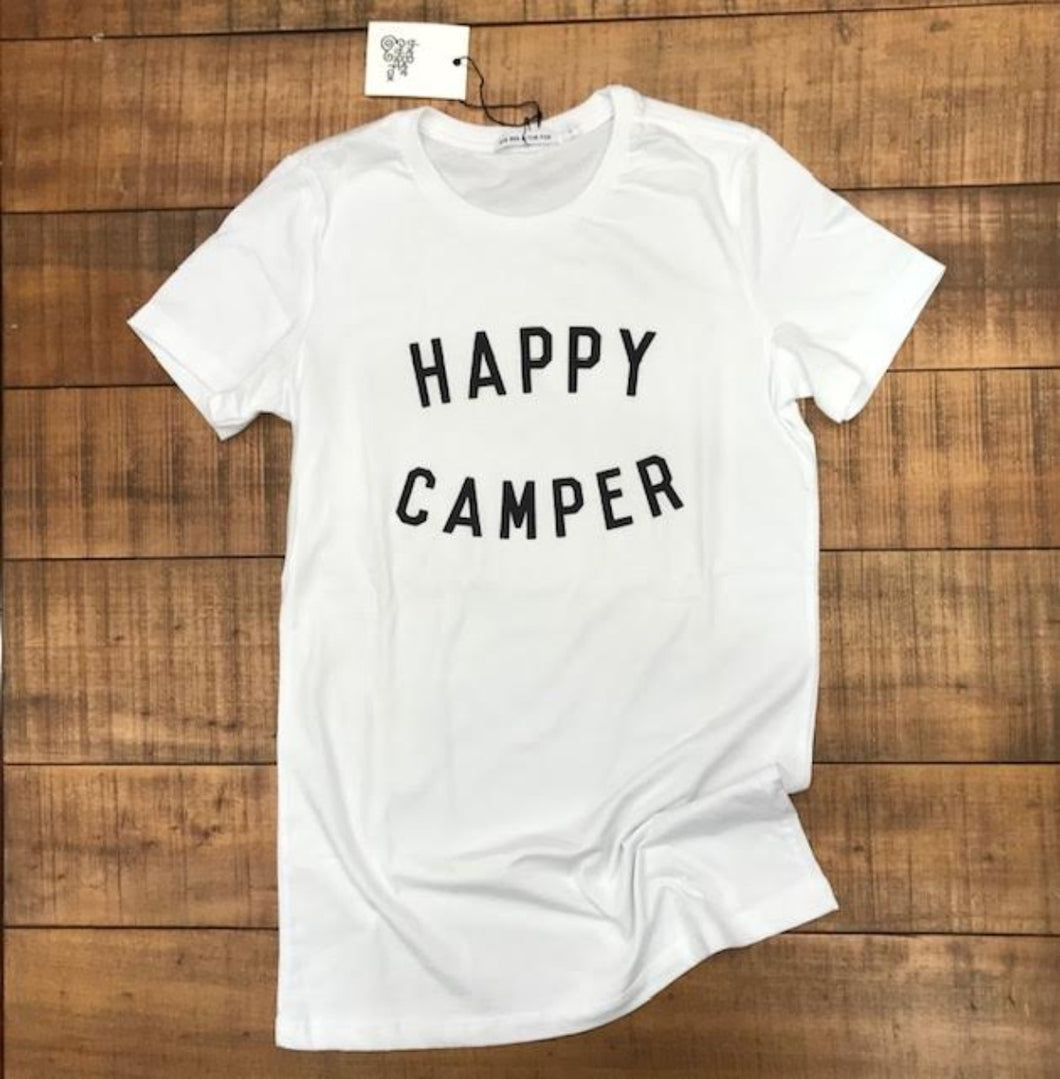 FINAL SALE BEE & FOX- HAPPY CAMPER TEE