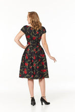 Load image into Gallery viewer, TIMELESS- ROSE FLORAL PRINT DRESS
