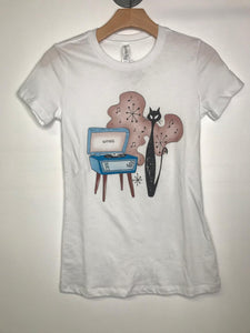 KITTIES- ATOMIC KITTIE WHITE TEE