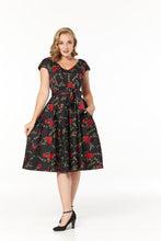 Load image into Gallery viewer, TIMELESS- ROSE FLORAL PRINT DRESS
