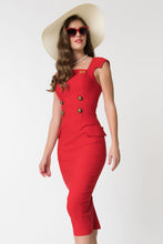 Load image into Gallery viewer, FINAL SALE UNIQUE VINTAGE X BARBIE RED DRESS
