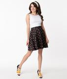 Load image into Gallery viewer, FINAL SALE SMAK PARLOUR- BLACK &amp; ORANGE PUMPKIN SKIRT
