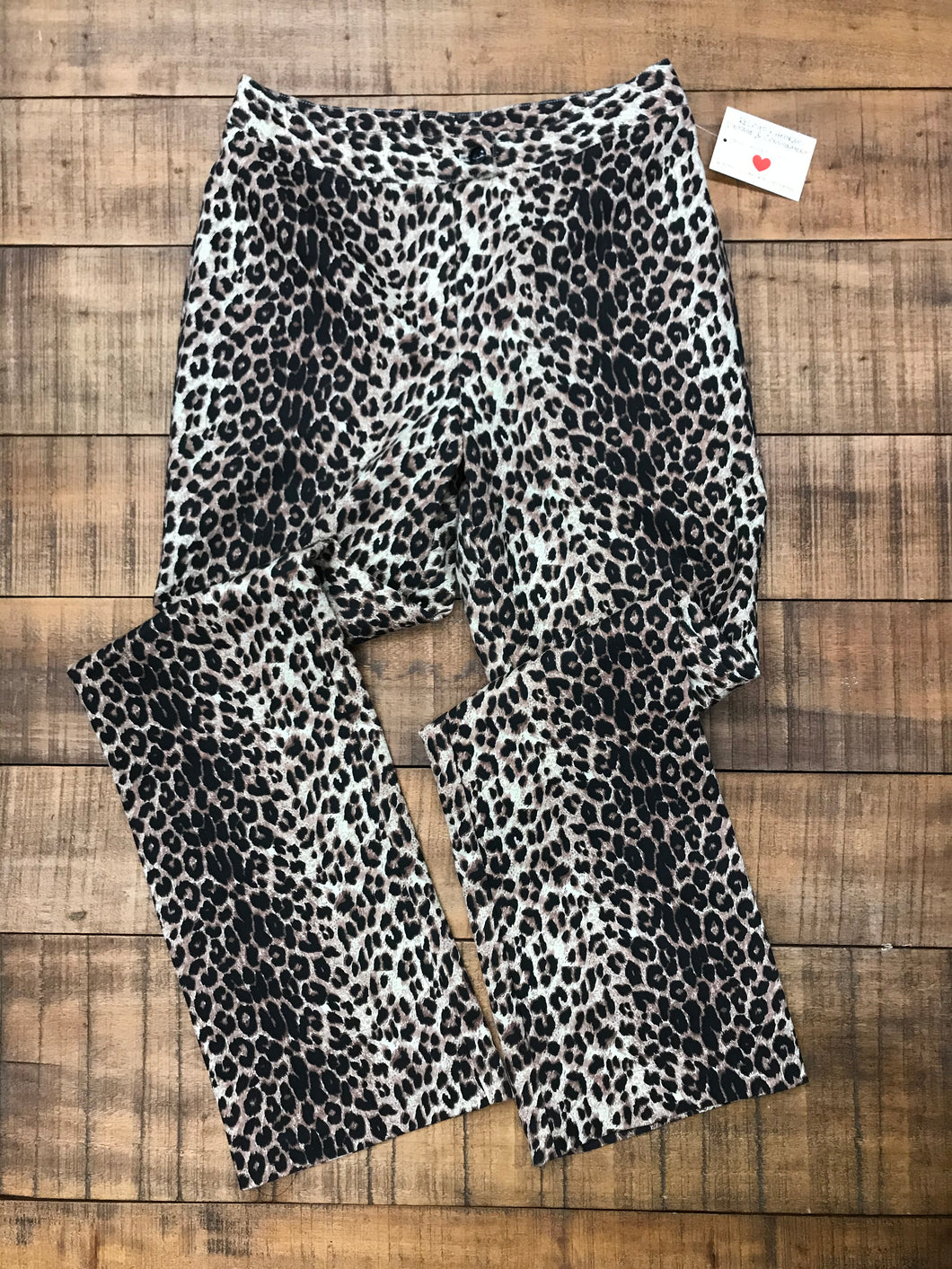 RELOVED- LEOPARD PANTS- 9