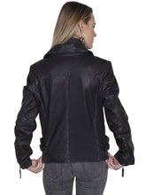 Load image into Gallery viewer, SCULLY- MOTO LEATHER JACKET
