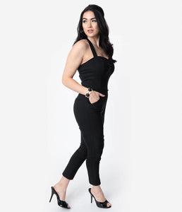JUMPSUIT- 1950'S CROPPED PANT HALTER