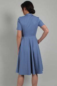 FINAL SALE VOODOO VIXEN- BLUEBELLE FIT & FLARE DRESS