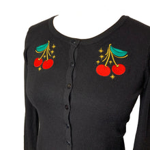 Load image into Gallery viewer, DOUBLE TROUBLE- CHERRY CARDIGAN
