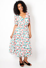 Load image into Gallery viewer, FINAL SALE VOODOO VIXEN- MIDI CHERRY DRESS
