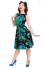 Load image into Gallery viewer, HEART OF HAUTE- PEACOCK PRINT DRESS

