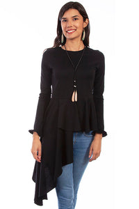 SCULLY- ASYMETRICAL PEPLUM TOP