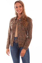 Load image into Gallery viewer, SCULLY- LEOPARD DENIM JACKET
