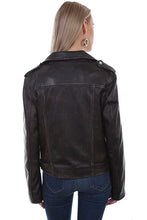 Load image into Gallery viewer, SCULLY- DISTRESSED MOTO JACKET
